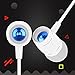 urophylla Earbuds, Earphones 4 Feet in-Ear Headphones with Microphone Heavy Bass Noise Cancelling Earphones Compatible with iPhone/iPod/iPad/Samsung/Android and More Audio Devices - White