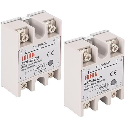 BlueStars 2PCS Solid State Relay SSR-40DD DC to DC