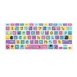 Cosmos ® Pale Color Premium Funny Cartoon Drawing Soft Silicone Keyboard Cover Skin Protector for Apple Macbook Pro 13