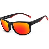 ZENOTTIC Sports Polarized Sunglasses Men: UV400 Flexible Big Wide Heads | Memory Material, Scratch-Resistant TAC Lens, Anti-slip Design, Soft-touch All-day Comfort, Ideal for Outdoor Driving Cycling