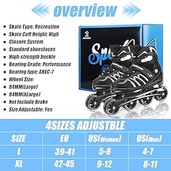 Huatinent Adjustable Inline Skates for Women and