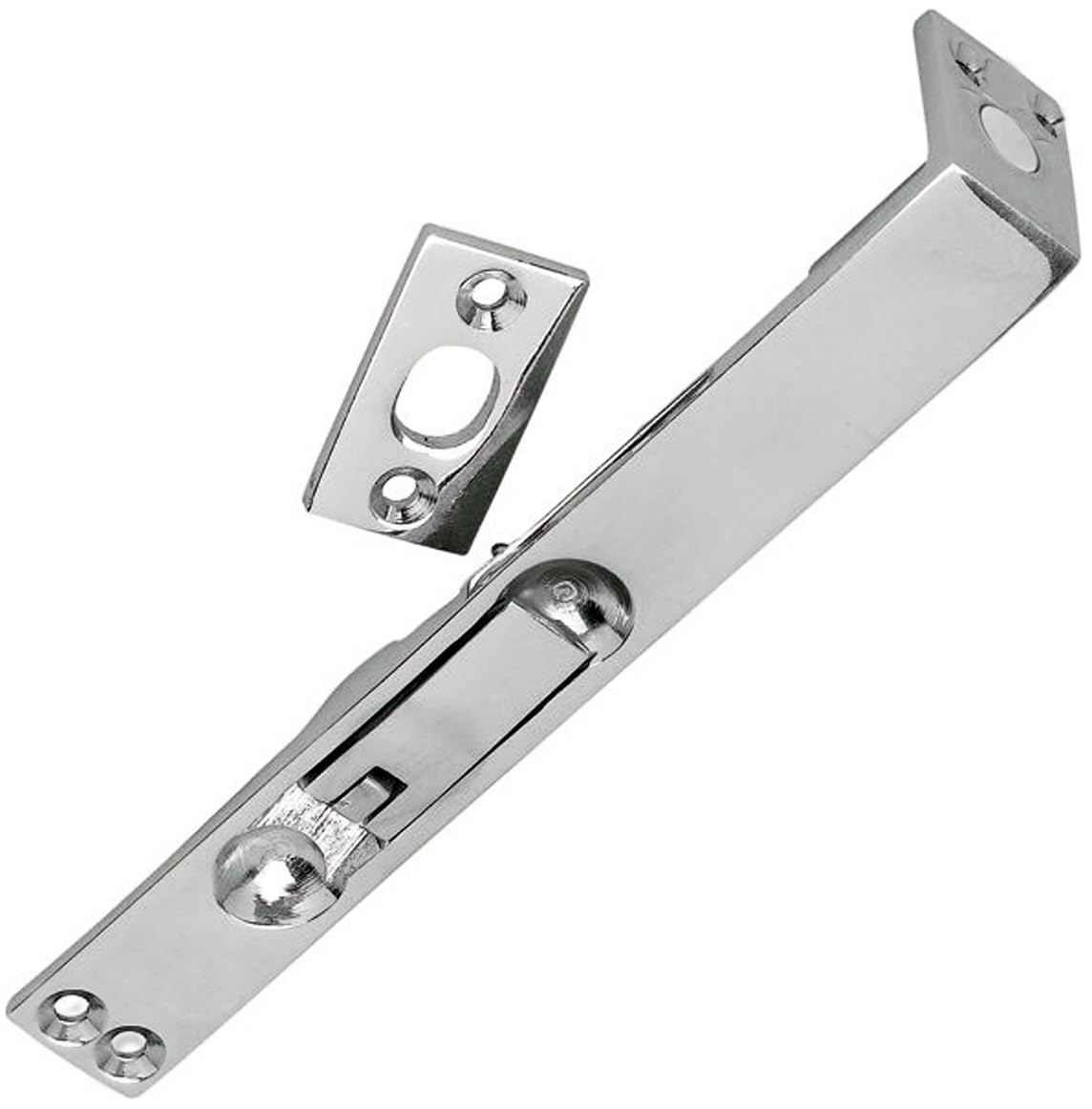 Merriway BH05680 Flush Fitting Door Bolt, 150 mm (6 Inch), Chrome