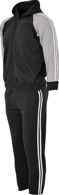 Activewear Kinder Trainingsanzug Jogginganzug mit Kapuzen-Oberteil und Jogger, Größe 3/4 bis 11/12 Jahre