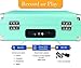 Vintage Portable Turntable - 3 Speed Record Player Suitcase - Built in Stereo Speaker and Battery - 1/8” Stereo Headphone Jack, Aux Input, RCA Output – Blue VinylPal by ProduTrend