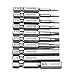 10pcs SAE Hex Head Allen Wrench Drill Bit Set Hex Screwdriver Bit Set Allen Bits 5/64-5/16 Inch Magnetic 1/4 Inch Hex Shank 2 Inch Long