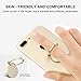 Finger Ring Stand 2 Pack, Ama Forest 360° Rotary Cell Phone Holder Finger Loop Grip Mount Universal Smartphone Kickstand for iPhone 6/6s Plus, iPhone 7/7 Plus, Samsung Galaxy S8/S8,LG -Black+ Gold