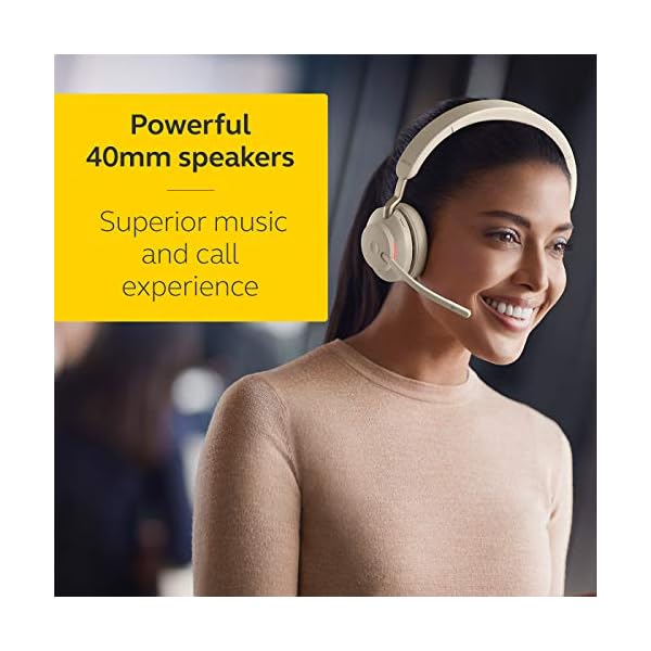 Jabra-Evolve2-65-Wireless-PC-Headset-with-Charging-Stand--Noise-Cancelling-Microsoft-Teams-Certified-Stereo-Headphones-With-Long-Lasting-Battery--USB-C-Bluetooth-Adapter--Beige Jabra Evolve2 65 Wireless PC Headset with Charging Stand – Noise Cancelling Microsoft Teams Certified Stereo Headphones…