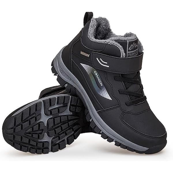 Baskets Montantes Chaudes Pour Homme Et Femme - Confortables, Antidérapantes, Légères - Pour L'hiver, Style Boot
