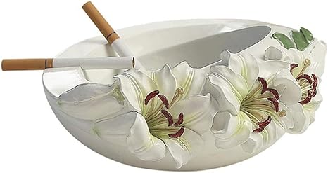 Amazon Shisyan 灰皿 おしゃれ 面白 プレゼント 灰皿韓国牧歌的なスタイルのファッション創造的人格の樹脂灰皿ジュエリー収納ボックスデスクトップアートデコレーション カラー ホワイト サイズ F インテリア インテリア オンライン通販