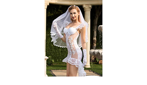 Amazon.com: Rhpnyi - Vestido de novia sexy para novia, color blanco : Hogar  y Cocina