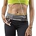 Build & Fitness Running Belt Waist Adjustable, Comfortable Slim with Key Clip - Fits Fuel Gel, iPhone 6,7,8plus,X, Samsung S7,S8,S9 - for Men, Women, Runners, Jogging, Gym, Yoga, Workout, Sports