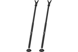 DEROFIT 2Pack Door Security Bar for Hinged Sliding Doors and Windows,19 to 52 Inch Adjustable 3 in 1 Door Security Barricade Security Bar, Portable Home Security Door Stopper