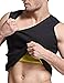 Hisweet Body Shaper for Men Tummy Neoprene Slimming Tank Top Vest Weight Loss Gym Shirt for Workout M