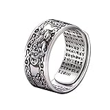 Feng Shui PiXiu Mantra Protection Wealth Ring Amult