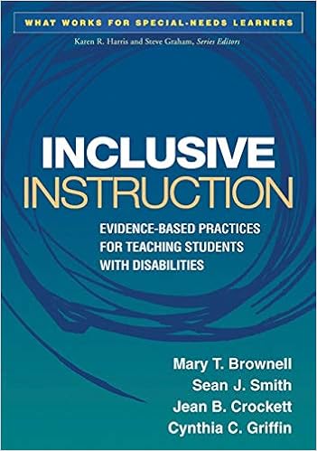 Amazon Com Inclusive Instruction Evidence Based Practices For Teaching Students With Disabilities What Works For Special Needs Learners 9781462503889 Brownell Mary T Smith Sean J Crockett Jean B Griffin Cynthia C Books