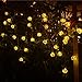 BlueFire 50 Led Bulbs 31ft Long Lantern Fairy Lights Christmas String Lights Outdoor Decorative Lights for Garden/Home/Party/Bedroom/Xmas/Indoor Decorations (Warm White)