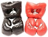 Red Corner VS. Black Corner Boxing Fight Set - Gloves and Headgear (Child)