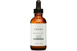 Cremo Beard Oil, Revitalizing Cedar Forest, 1 fl oz - Restore Natural Moisture and Soften Your Beard To Help Relieve Beard Itch