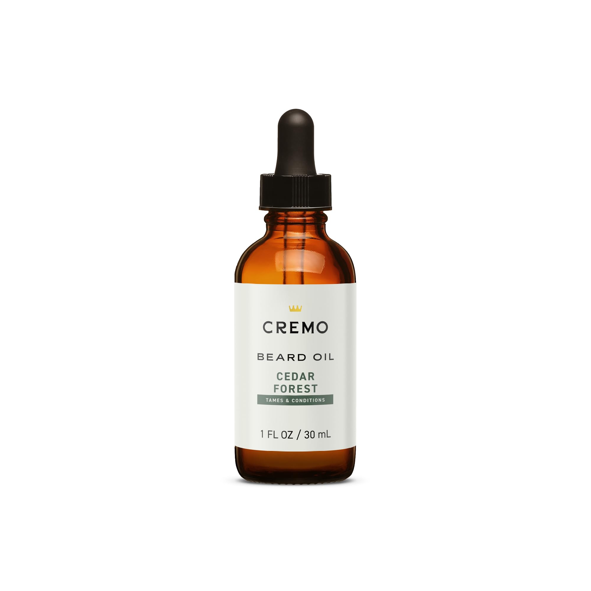 Cremo Beard Oil, -- Restores Moisture, Softens And Reduces Beard Itch for All Lengths Of Facial Hair, 1 Ounce Forest Blend