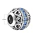 SOUFEEL September Birthstone Charm Dark Blue 925 Sterling Silver Charms for Bracelet Necklace