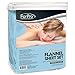 ForPro Premium Flannel 3-Piece Massage Sheet Set - Powder Blue - for Massage Tables - includes Massage Flat Sheet, Massage Fitted Sheet and Massage Fitted Face Cover