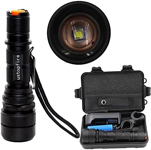 1200 Lumens 5 Modes Zoomable CREE XM-L2 LED Rechargeable Torch Flash Light Lamp With Clip and Lanyard Strip 5 Modes Bike Lamp Flashlight CREE LED Headlight 18650 Battery Lamp Torch Flashlight
