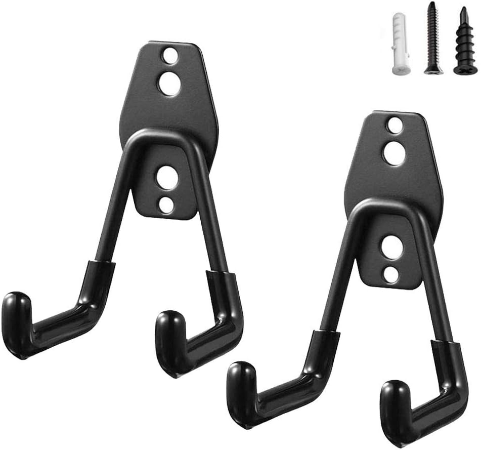 Zalava Garage Haken Set - 6 Stück Schwere Wandhaken Für Werkzeuge & Fahrräder