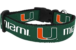 All Star Dogs NCAA Miami Hurricanes Dog Collar