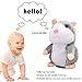 Electronic Mimicry Talking Hamster Toys - Soft Stuffed Pet Mouse Funny Plush Interactive Toy For Kids Toddler Adults Lovers, Speak It Out Game Voice Recorder Toy Best For Birthday, Xmas(Grey)