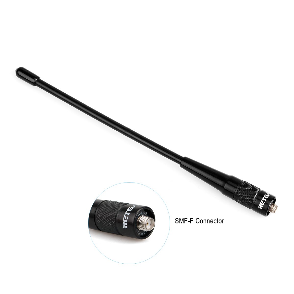 Retevis Walkie Talkie Antenna SMAF Dual Band Antenna Compatible