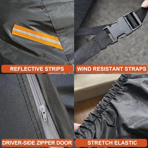 Kayme Waterproof Breathable Car Cover Compatible with BMW X3 (2010-2025), 7 Layers Outdoor Car Cover, Rain Sun Dust Cover with Zip and Cotton Lining.