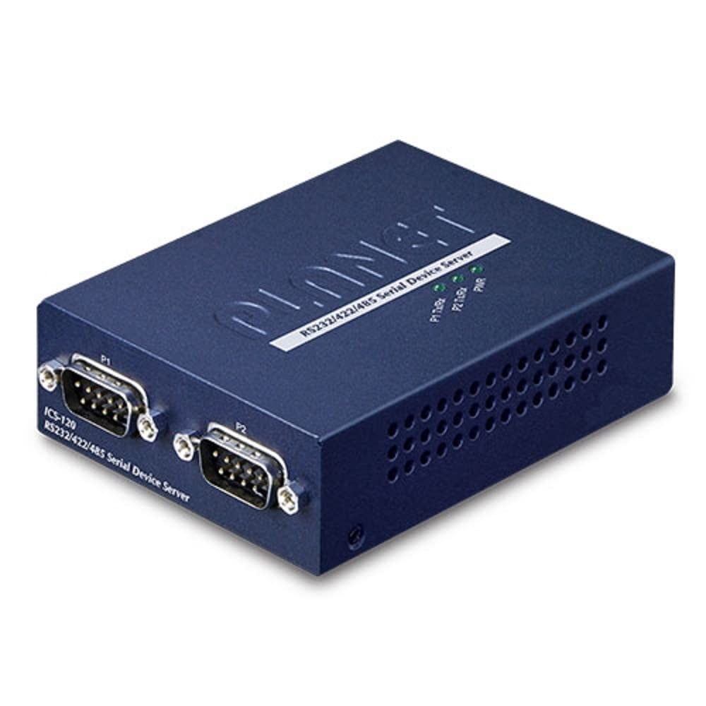 Planet 2-Port RS232/422/485 to 1-Port FE Ethernet Converter