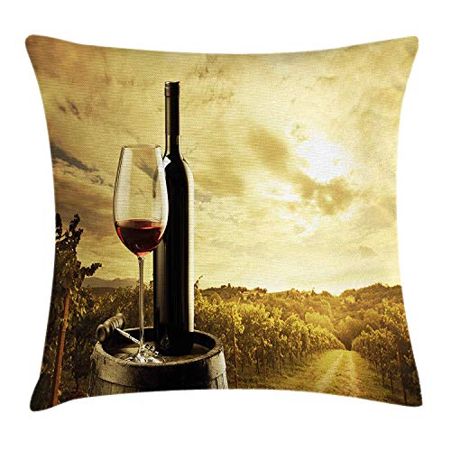 Wine themed throw pillows