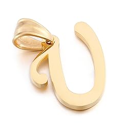 Kalapure Initial Charms Gold Initial Pendant Gold