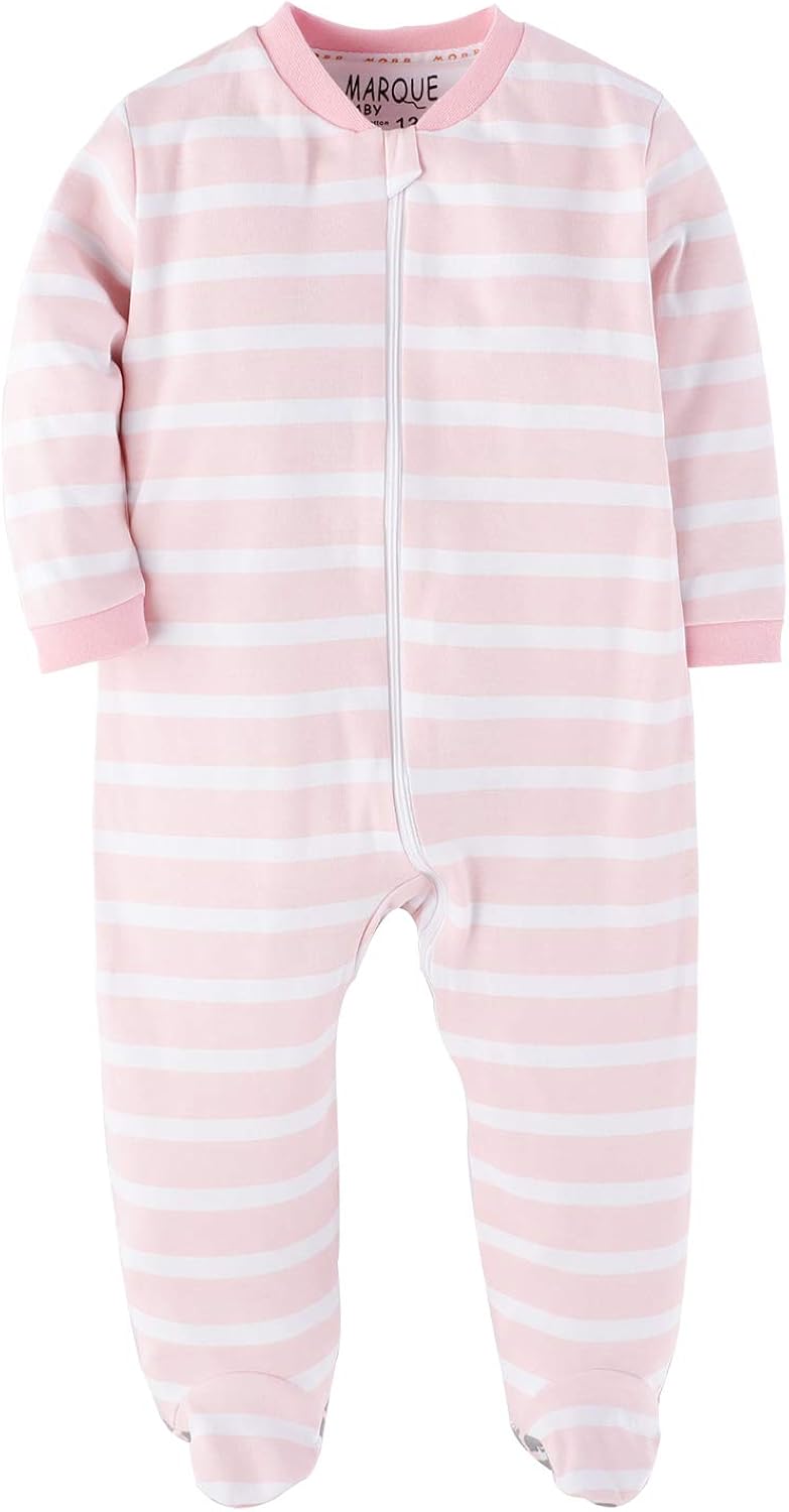 Zip Front 100 Cotton Baby Sleeper and Play Sleepwear Baby Boys Footed