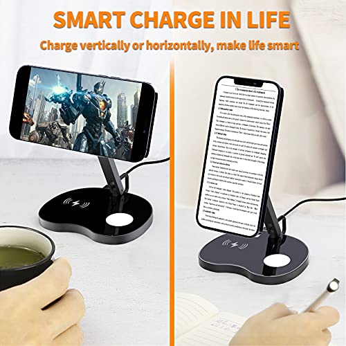 KKM 3 in 1 Wireless Charging Station, Qi Certified 18W Fast