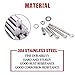 Hilitchi 300-Piece M2 Phillips Pan Head Screws Bolt Nut Lock Flat Washers Assortment Kit, 304 Stainless Steel