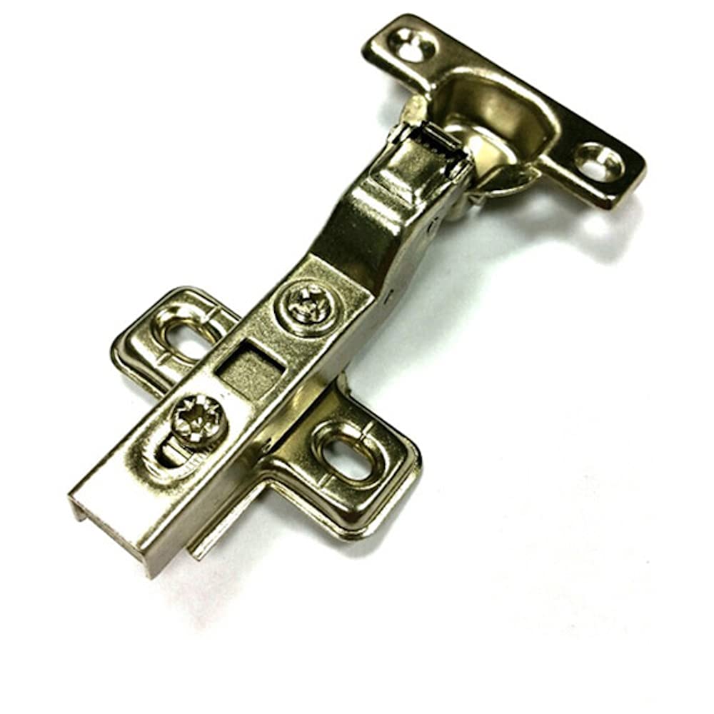Merriway BH06255 (20 Pcs) Soft Closing Clip-On Kitchen Cabinet Wardrobe Hinges, Zinc Plated, Inset 26mm 95 Degree - Pack of 20 Pieces