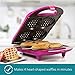 Holstein Housewares HF-09031M Non-Stick Heart Waffle Maker, Magenta