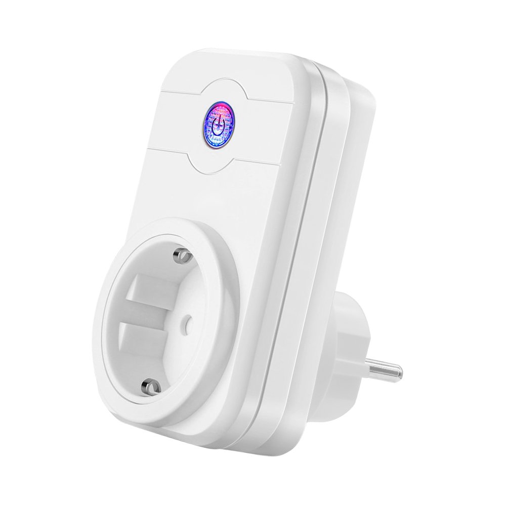 WiFi Smart Plug, LOBKIN Wireless Outlet Intelligente Timing-Buchse Kompatibel mit Alexa & Google Home, kein Hub erforderlich, Timing-Funktion, Remote Control Ihre Geräte überall (Weiß)