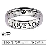 Star Wars I Love You, I Know Ring Special Edition Premium Gift Couple Han Leia