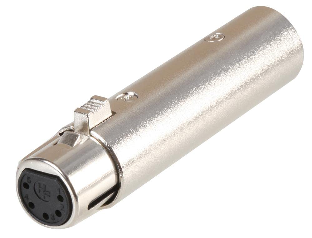 PULSE PSG08759 XLR DMX Adaptor, 3 Pole Plug to 5 Pole Socket