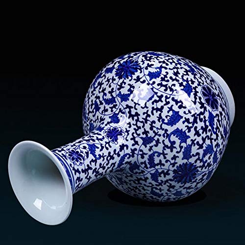 Ceramic Vase Blue and White Porcelain vase Home Living Room Flower vase Antique Blue and White Porcelain vase Handmade vase Hand-Painted - Thumbnail 2