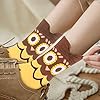 WOSTOO-Damen-Socken-6-Paar-Socken-Damen-suesse-Interessante-Tier-Charakter-Papagei-Funny-Crew-Socken