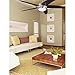 Westinghouse 7255700 Bendan Indoor Ceiling Fan with Light and Remote Control, 52 Inch, Satin Chrome