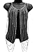 Silvertone with Clear Iced Out Vest Style with Stones Body Chain