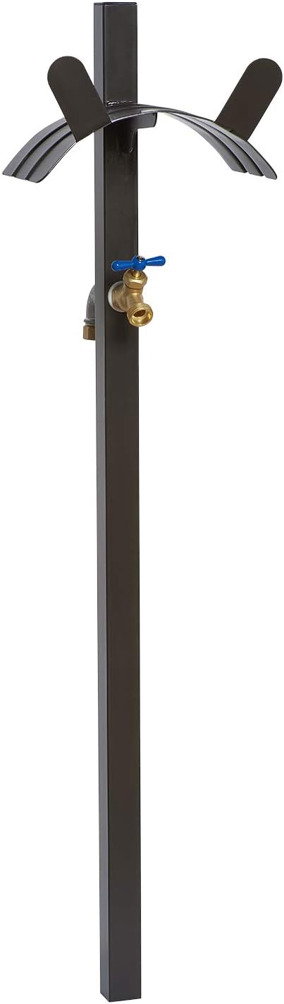 Liberty Garden 693-T Garden Brass Faucet Hose Stand, Bronze