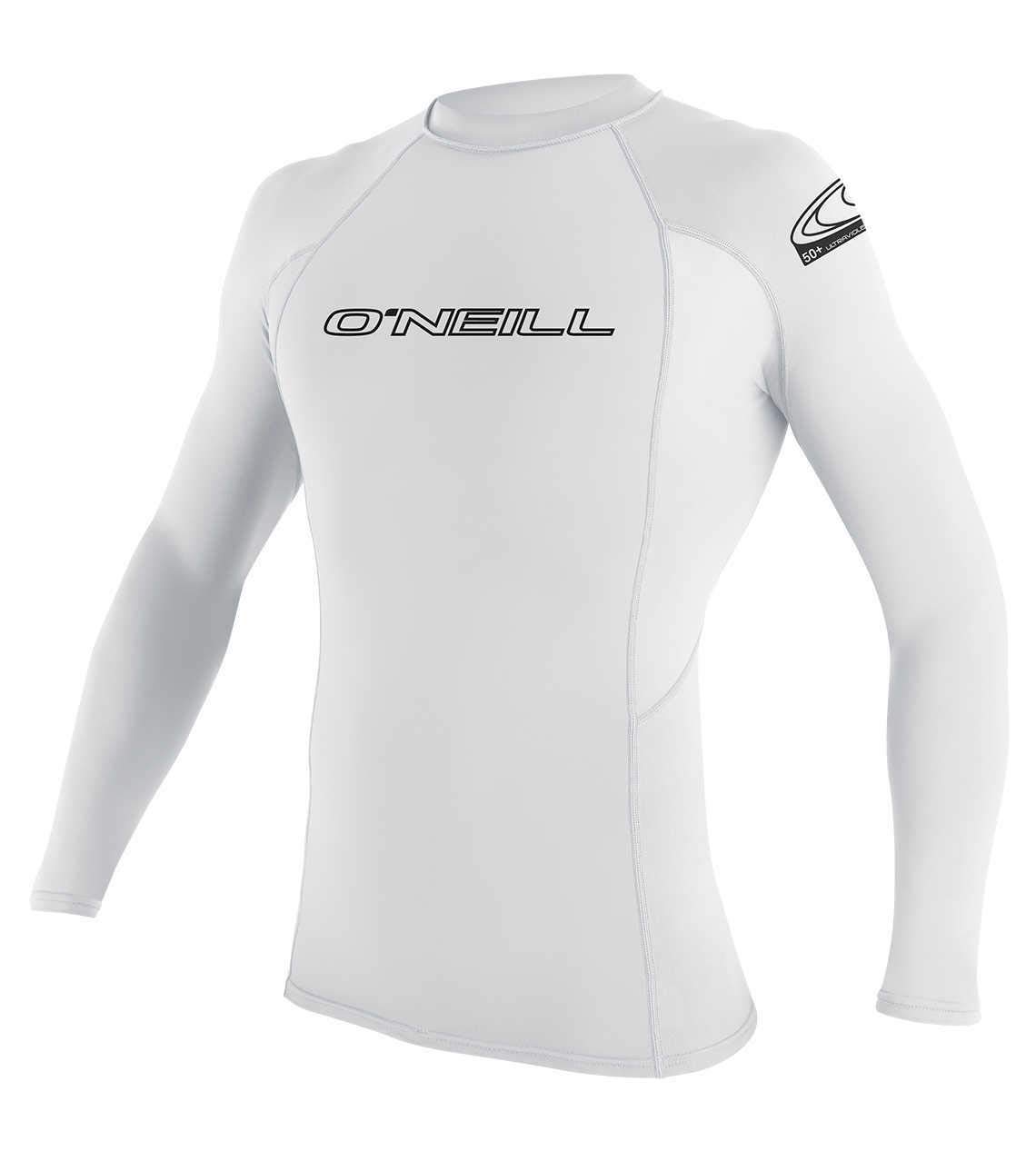 O'Neill Youth Basic Skins Long Sleeve Rash Guard Shirt - White, 4 — image 1