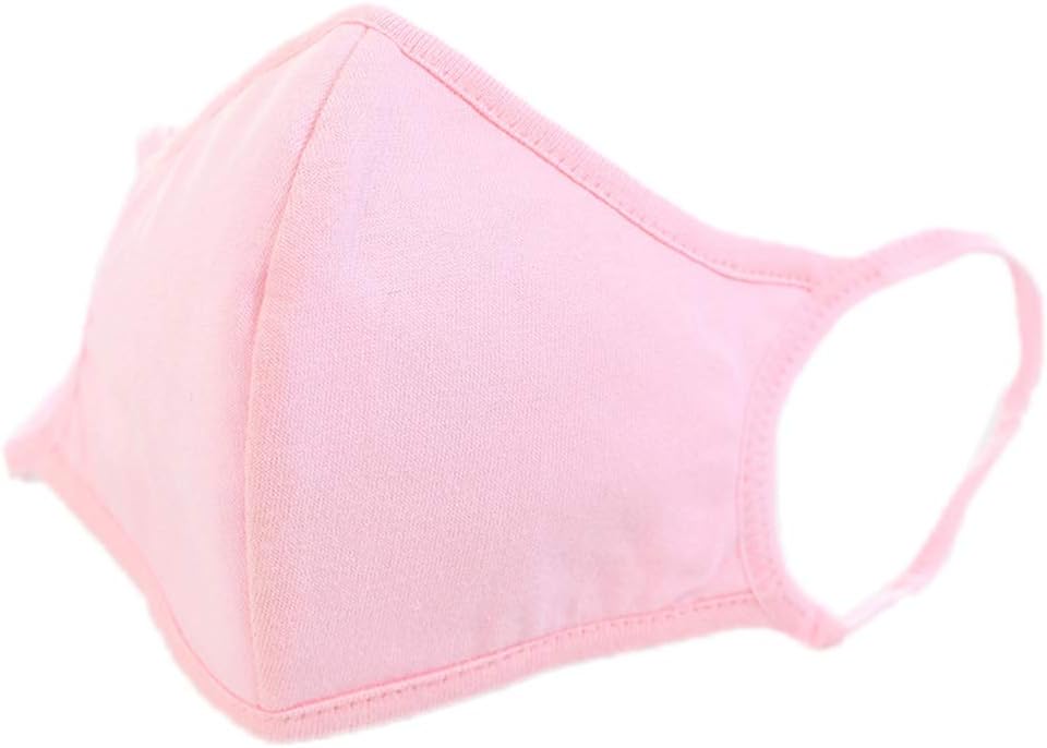 Dinfoger Fashion Personality Cotton Mask Cute Cartoon Stereo Breathable Men Women Masks with Pink