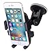 TKONG Car Mount Phone Holder Suction on Windshield 360 Degrees Rotation Freely Adjustable for iphone X/8/7/6 Plus Samsung Galaxy S8/S7 and More Cellphone(Black)